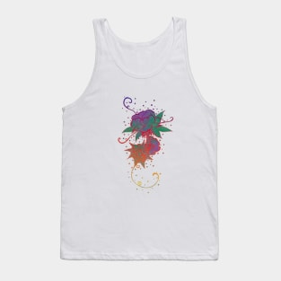 Abstract Rainbow Rose Tattoo Tank Top